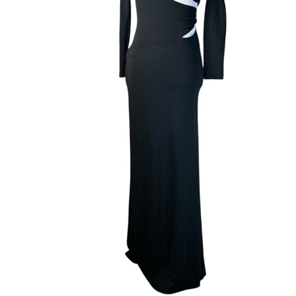 Cult Gaia Zinnie Gown in Black X-Small New Womens Long Sleeve Maxi Dress - Picture 7 of 16
